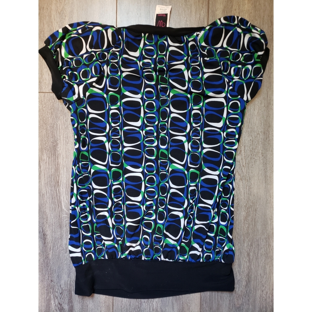 Wrapper Abstract Print Blouse - image 2